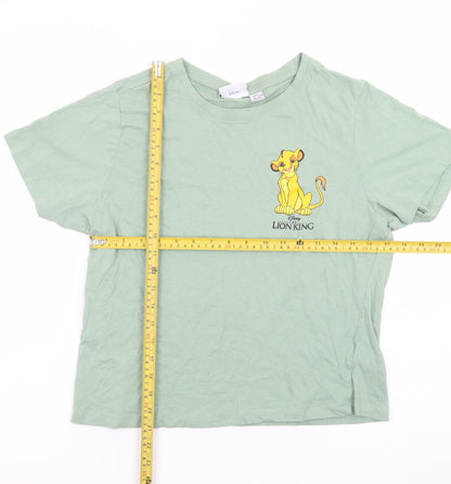 Disney Women’s Green Lion King T-Shirt XL Short Sleeve Cotton