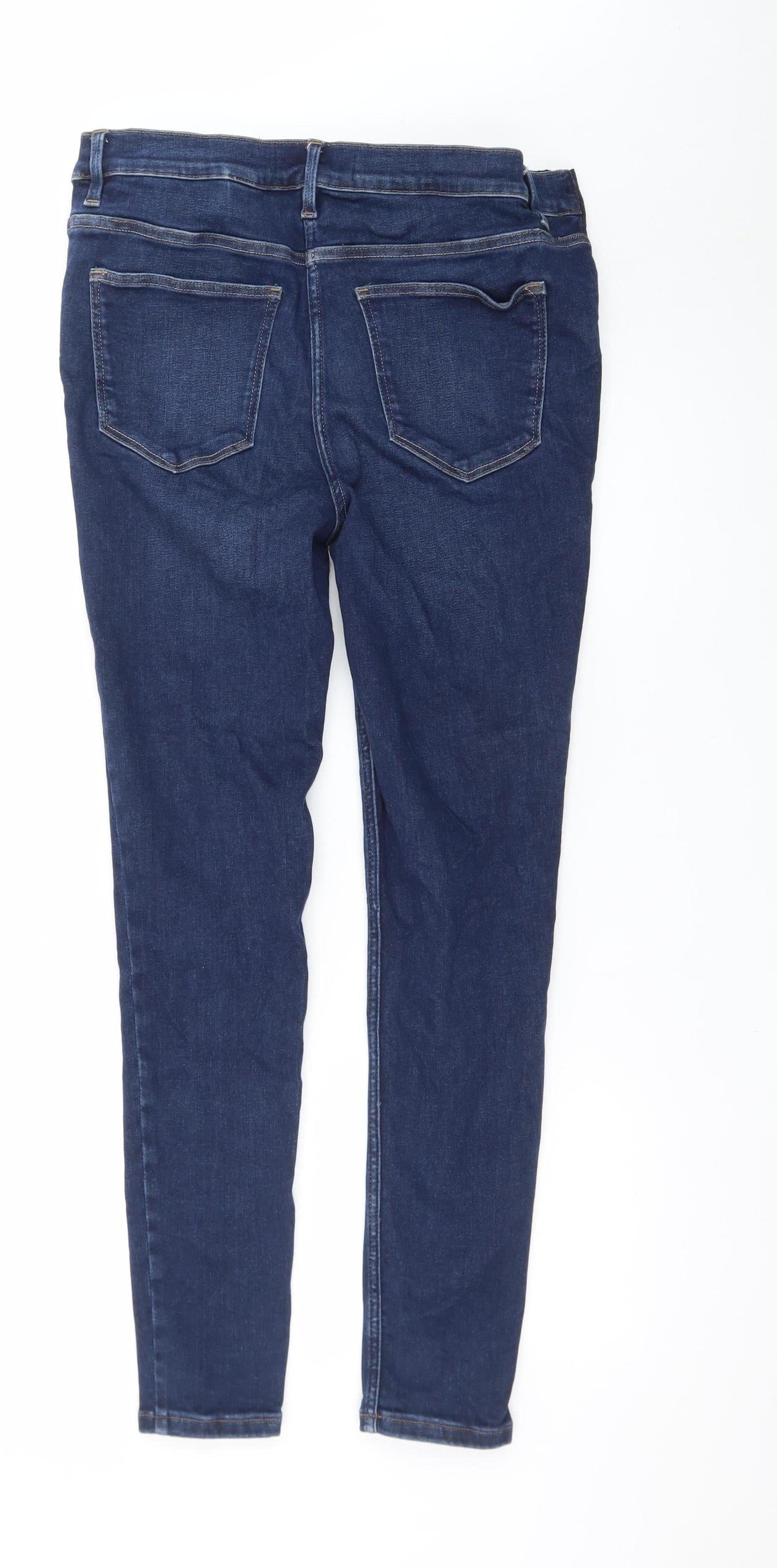Next Women's Blue Skinny Jeans Size 12 Regular Stretch Denim