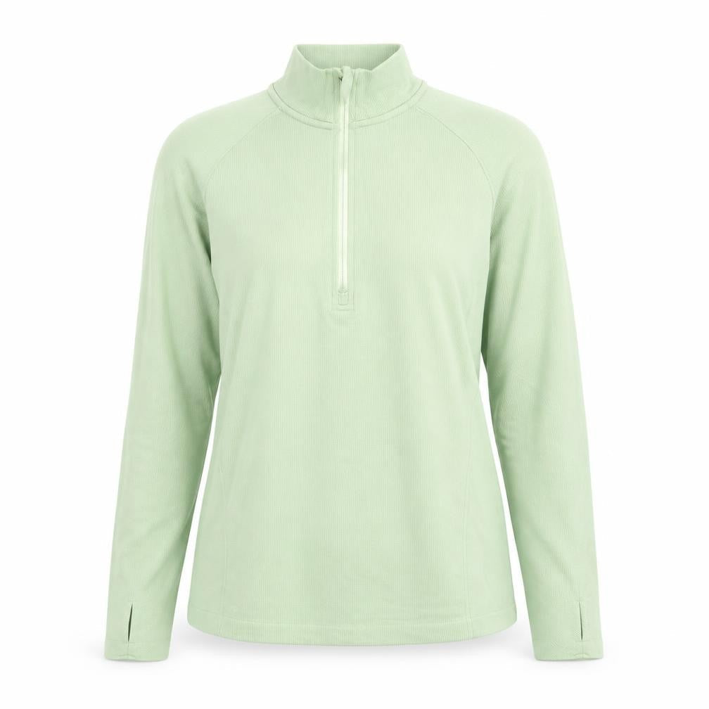 H&M Sport Women Green Slim Fit 1/2 Zip Activewear Jacket Size S