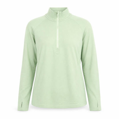 H&M Sport Women Green Slim Fit 1/2 Zip Activewear Jacket Size S