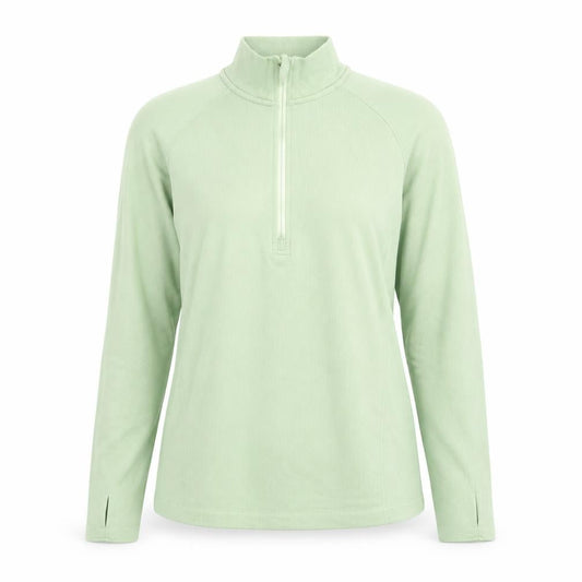 H&M Sport Women Green Slim Fit 1/2 Zip Activewear Jacket Size S