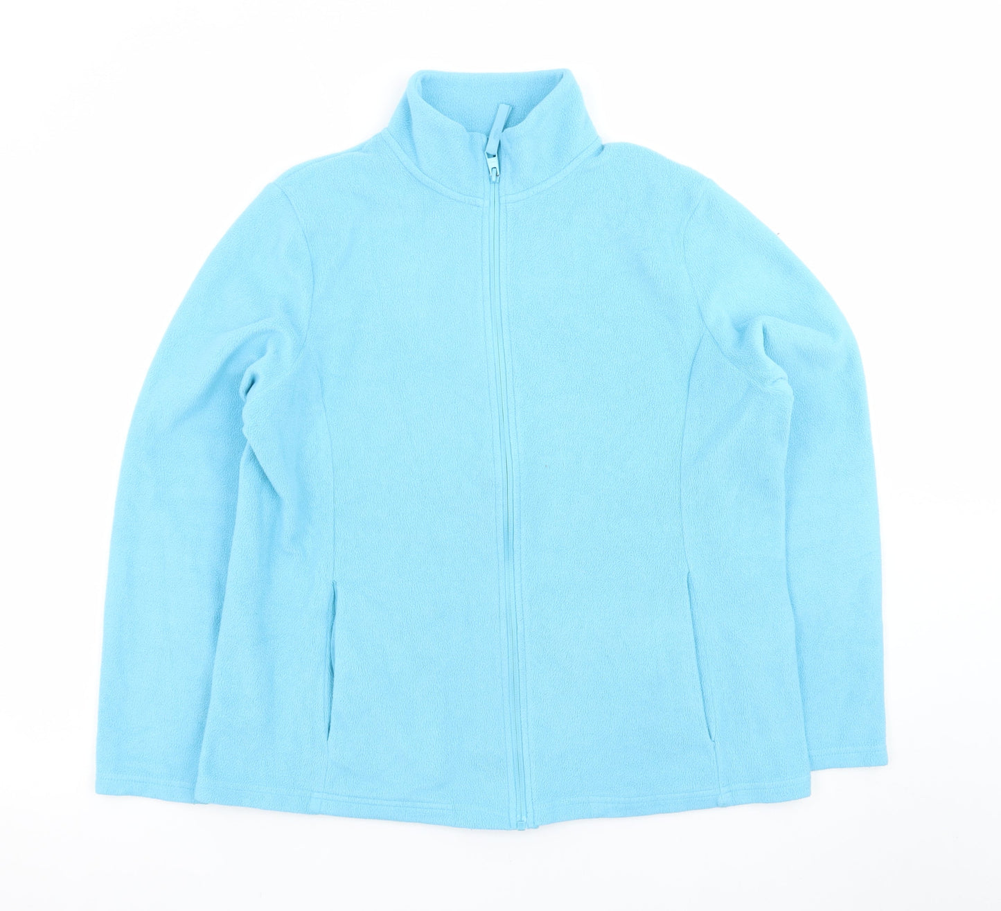 Dunnes Stores Women Blue Fleece Full Zip Jacket Size 16