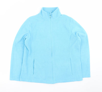 Dunnes Stores Women Blue Fleece Full Zip Jacket Size 16