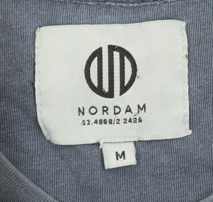 Nordam Men’s Blue Cotton Crew Neck Short Sleeve T-Shirt M
