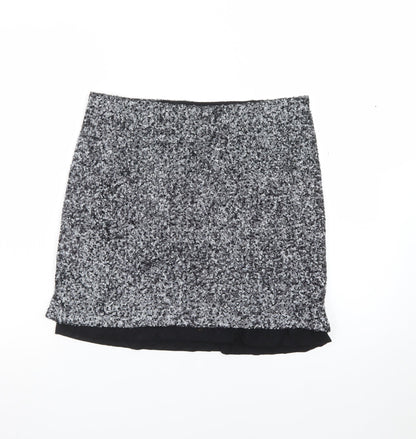 Sandwich Women Silver Sequin Short Pencil Skirt Size S