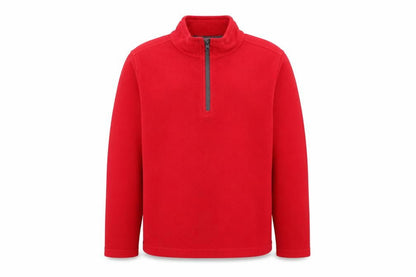 Regatta Boys Red Fleece Pullover Sweatshirt 1/4 Zip Size 16 Years