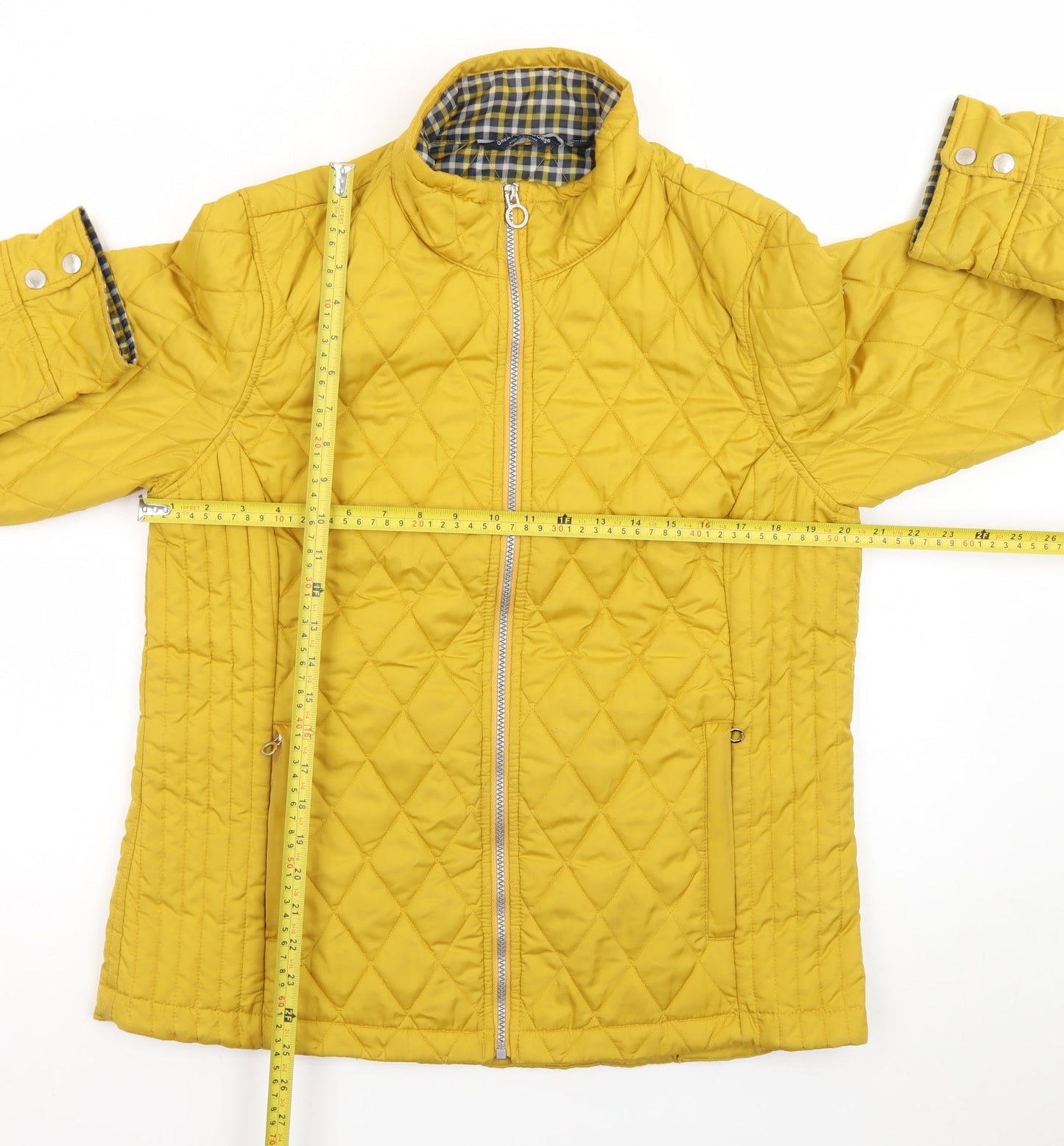 Regatta Womens Yellow Quilted Mid-Length Outdoor Jacket UK 16