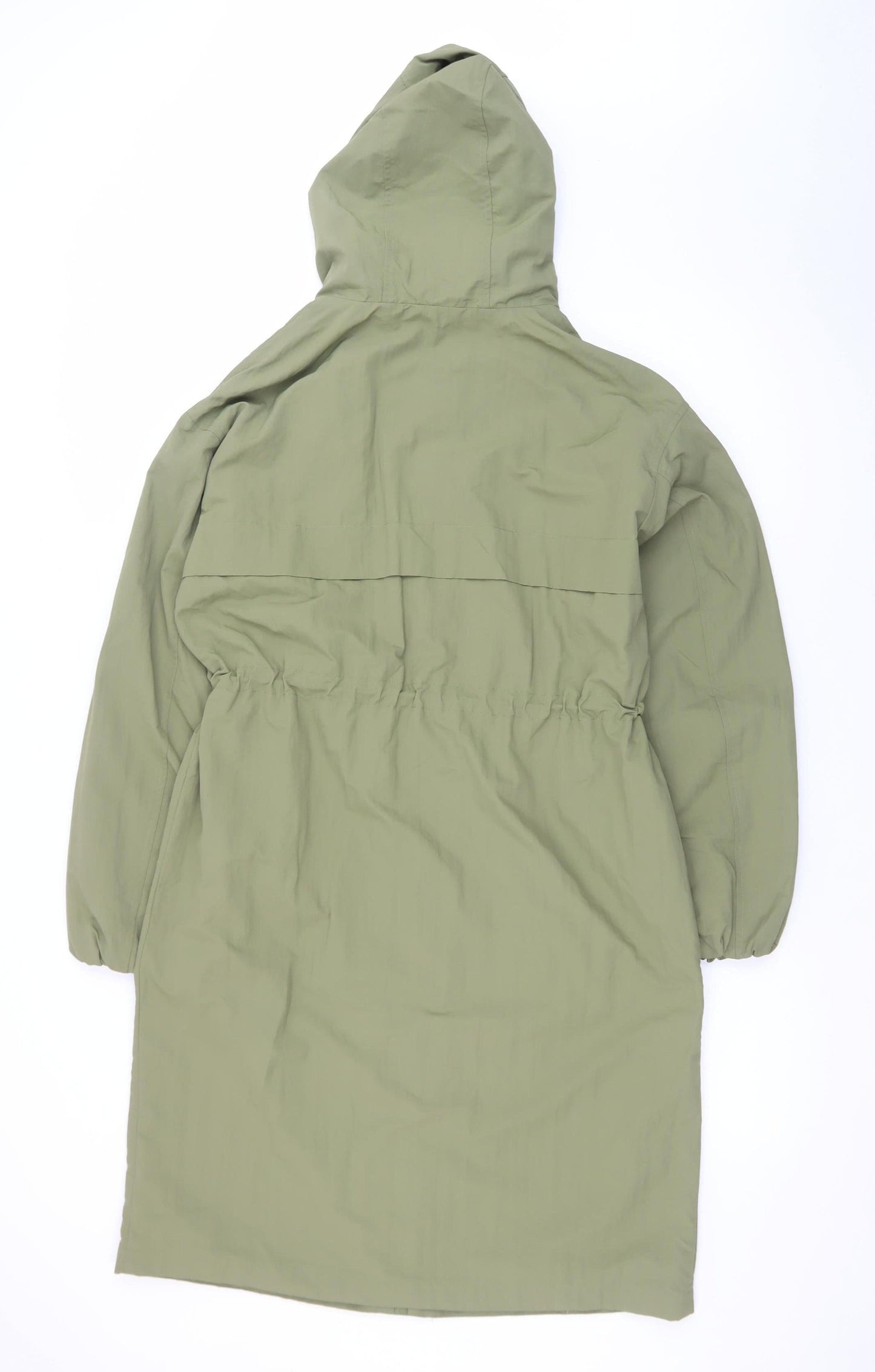 Marks and Spencer Women’s Green XS Parka Coat Hooded Shower Resistant