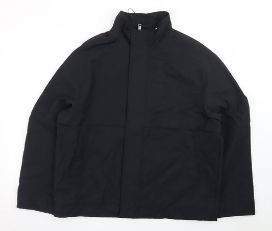 Marks and Spencer Men's Black Regular Fit Mid-Length Jacket S