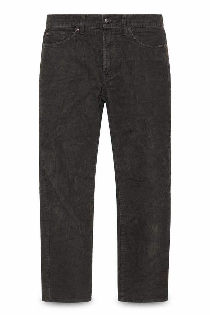 Marks and Spencer Men's Brown Slim Fit Corduroy Chino Trousers Size 32