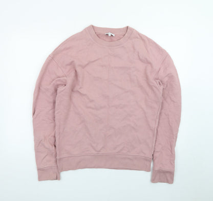 Reiss Men's Pink Cotton Crew Neck Pullover Sweatshirt XS