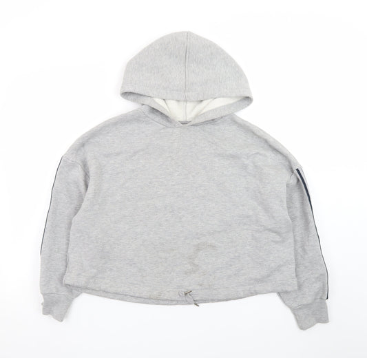 Marks and Spencer Women's Grey Marl Small Pullover Hoodie