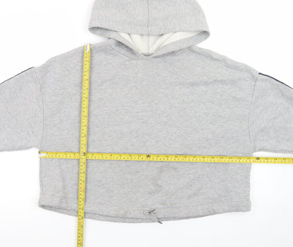 Marks and Spencer Women's Grey Marl Small Pullover Hoodie