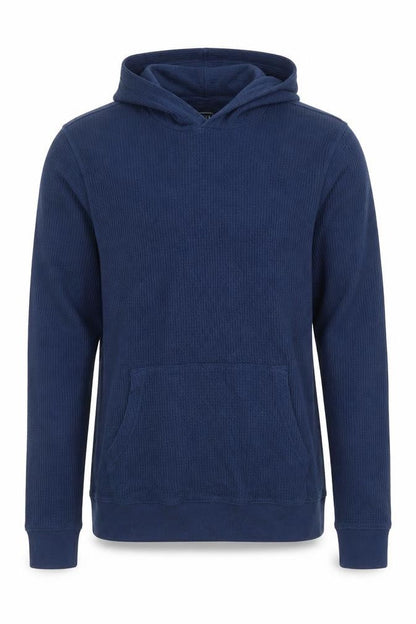 Gap Mens Blue Knit Pullover Hoodie Size M Regular Fit