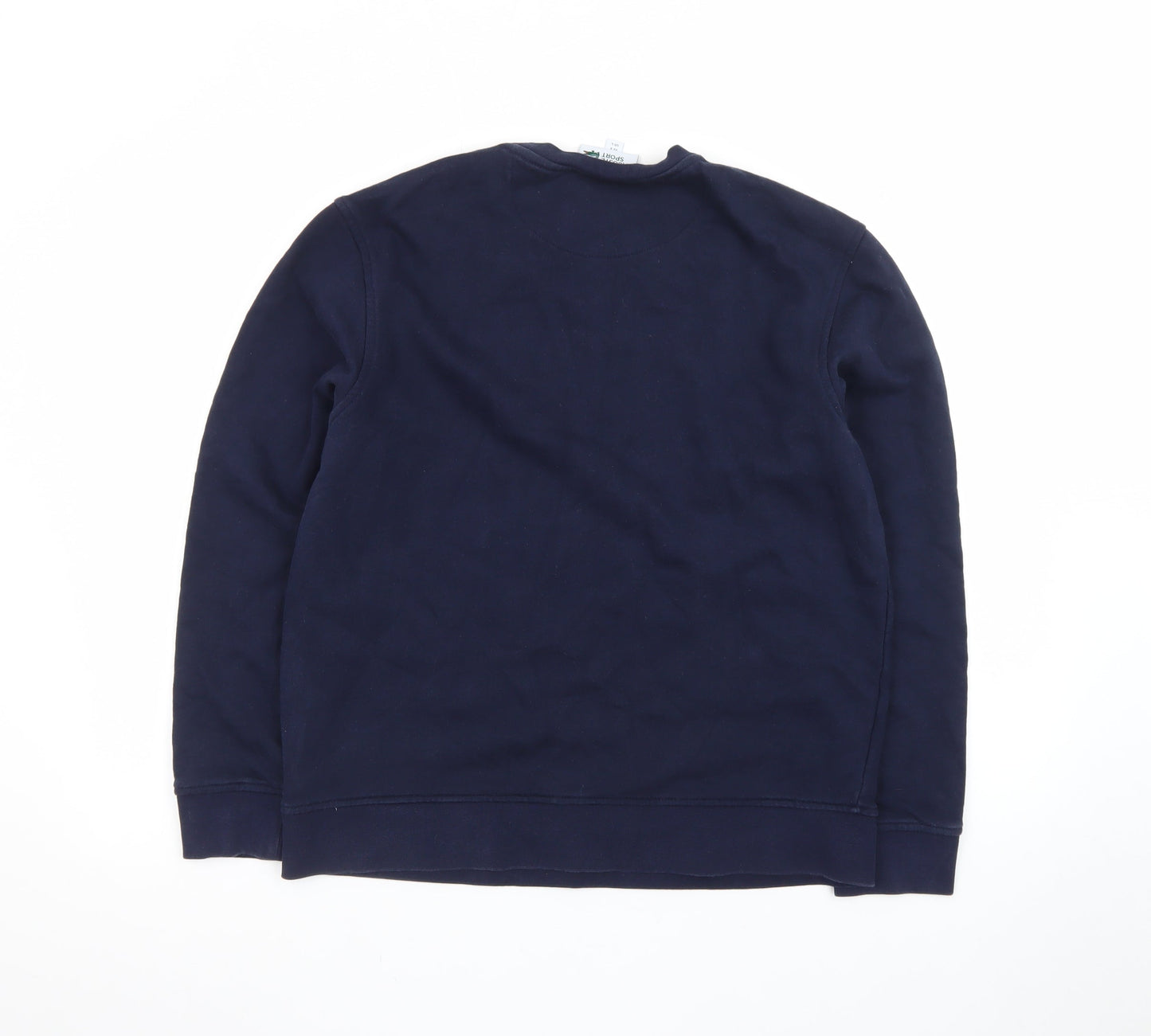 Lacoste Mens Blue Crew Neck Pullover Sweatshirt Size L