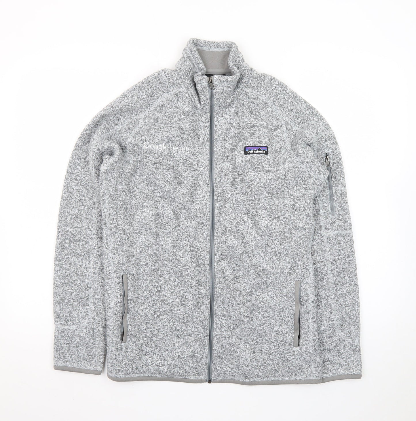 Patagonia Women Grey Full Zip Fleece Jacket Size M