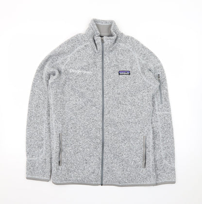 Patagonia Women Grey Full Zip Fleece Jacket Size M