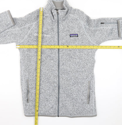 Patagonia Women Grey Full Zip Fleece Jacket Size M