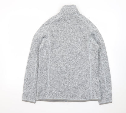 Patagonia Women Grey Full Zip Fleece Jacket Size M