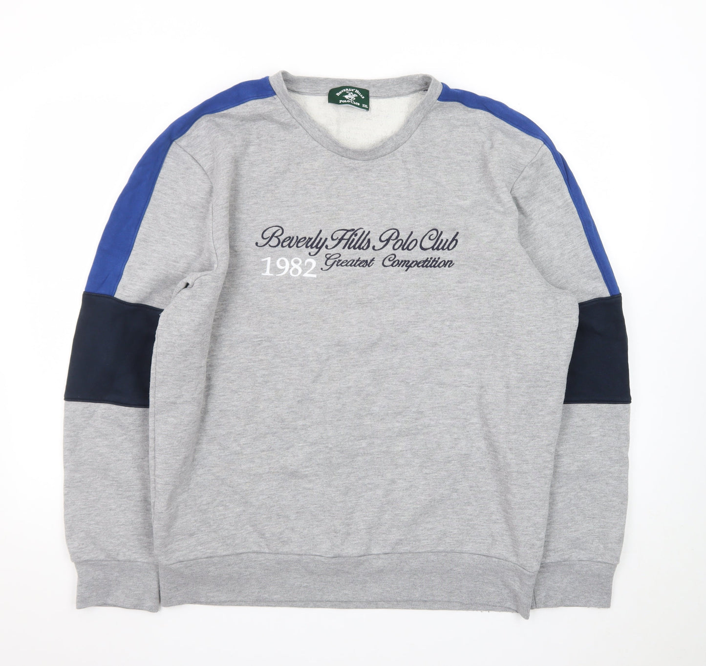 Beverly Hills Polo Club Men's Grey 2XL Pullover Sweatshirt