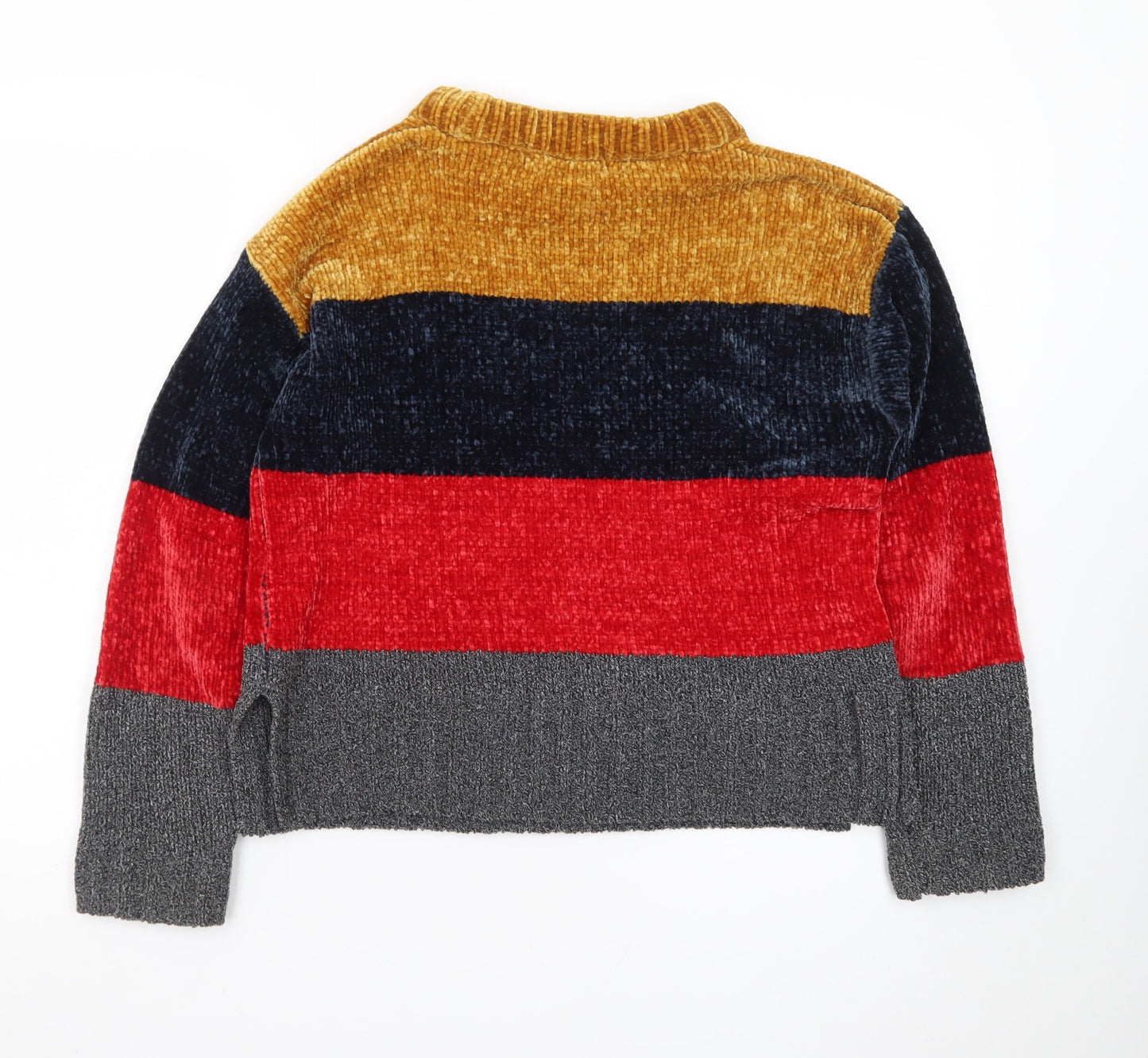 Marks and Spencer Womens Multicoloured Striped Knit Jumper S