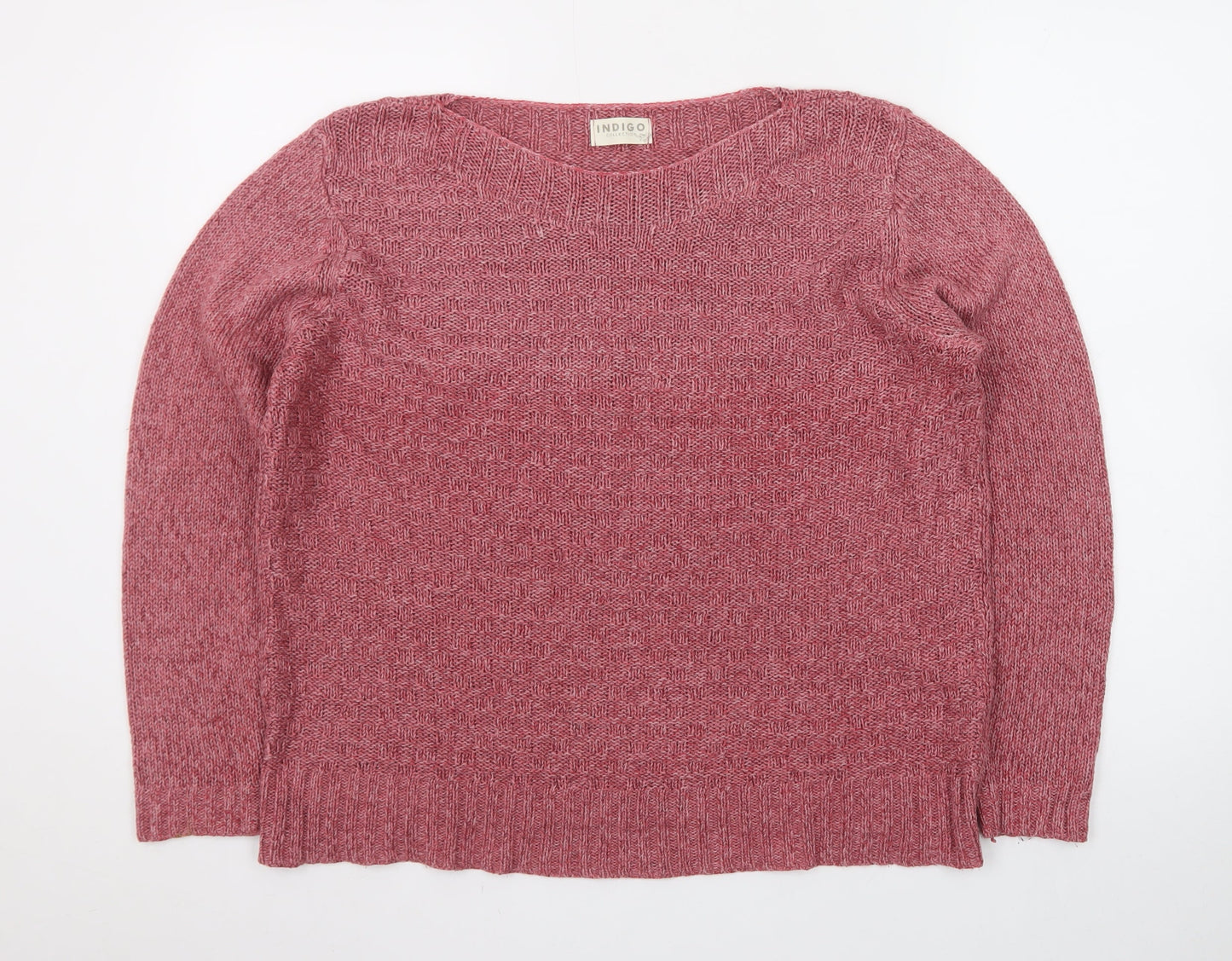 Marks and Spencer Women’s Pink Knit Pullover Jumper UK 18