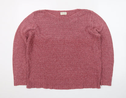 Marks and Spencer Women’s Pink Knit Pullover Jumper UK 18