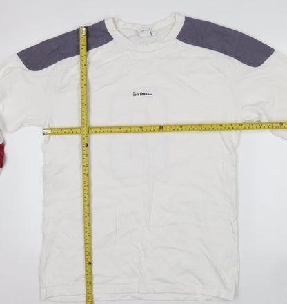 Urban Outfitters Mens White Pullover Cotton Sweatshirt Size S