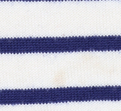 Uniqlo Women Ivory Striped Wool Knit Jumper S