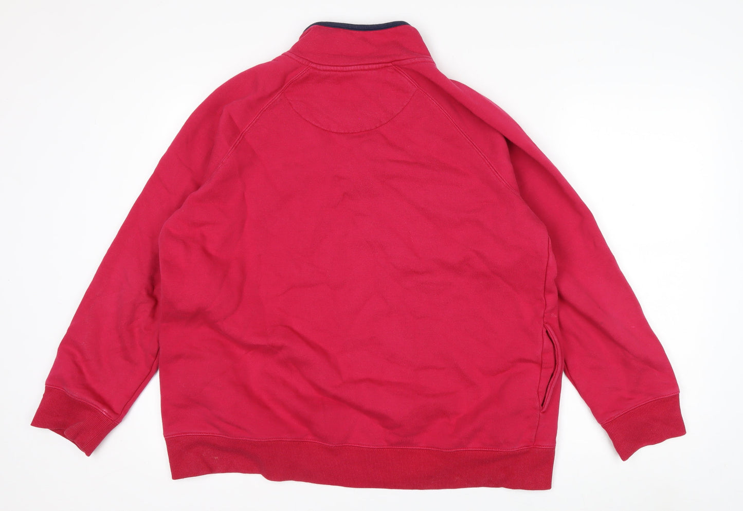 Crew Clothing Company Women Red 1/4 Zip Pullover Sweatshirt Size 18