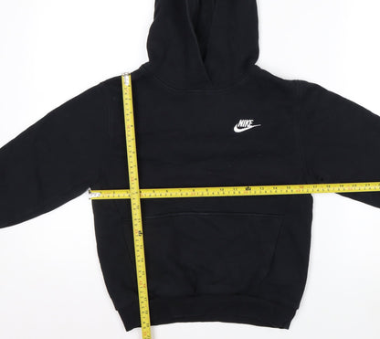 Nike Boys Black Pullover Hoodie Medium 9-10 Years Sports Fleece