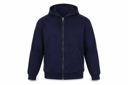John Lewis Men’s Blue Full Zip Cotton Hoodie Size M