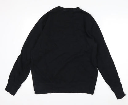 Uniqlo KAWS x Peanuts Mens Black M Pullover Sweatshirt Snoopy Graphic