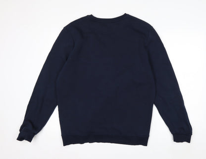 Disney Women’s Navy Neverland Sweatshirt XL Cotton Blend Crew Neck
