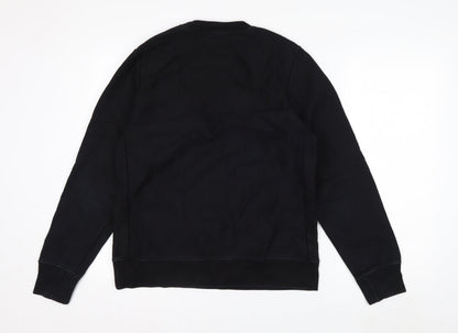 Paul Smith Men's Black Crew Neck Logo Sweatshirt Size M