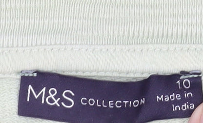 Marks and Spencer Womens Blue Ombre Cotton Pullover Sweatshirt Size 10
