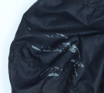 Nike Men's Black Full Zip Hoodie Size M Sportswear Cotton Blend