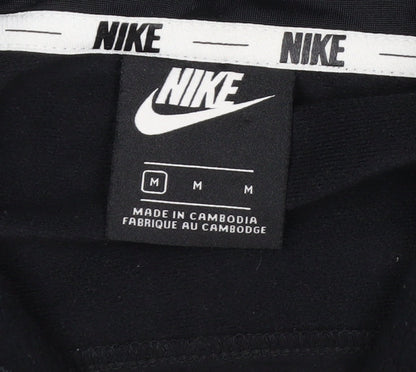 Nike Men's Black Full Zip Hoodie Size M Sportswear Cotton Blend