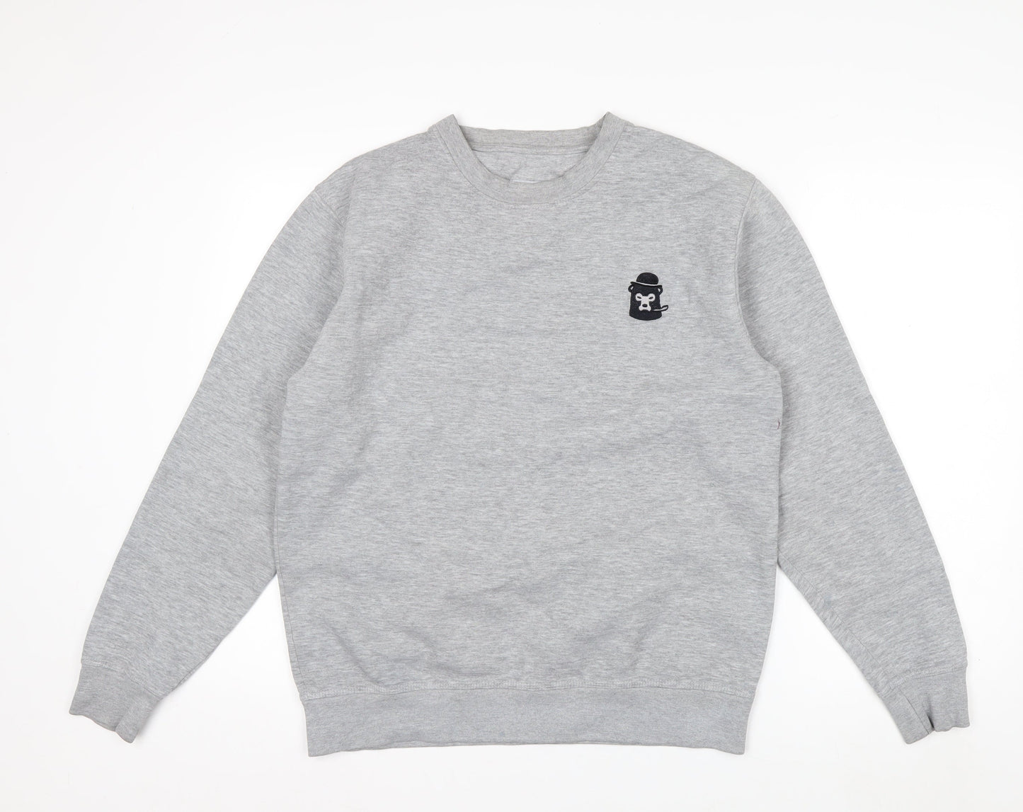 Brickbear Men's Grey Sweatshirt Medium Pullover Graphic Logo