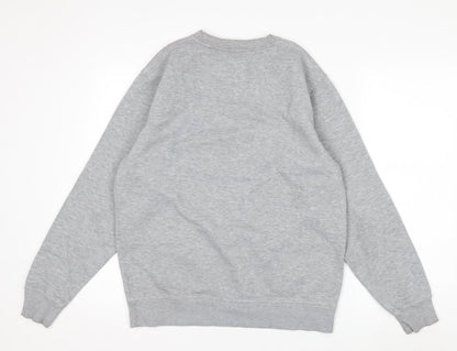 Brickbear Men's Grey Sweatshirt Medium Pullover Graphic Logo