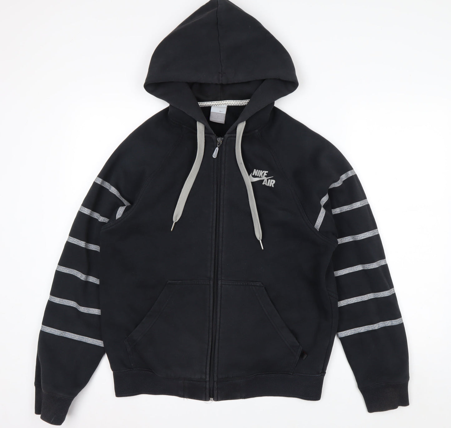 Nike Air Men's Black Full Zip Hoodie Size S Lined Fleece Sportswear