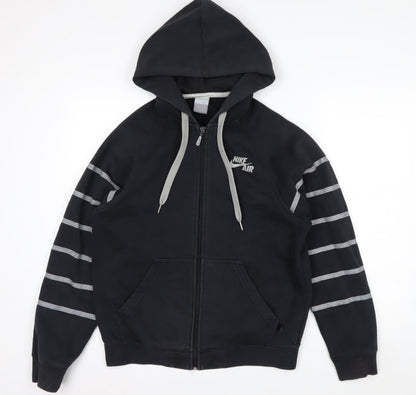 Nike Air Men's Black Full Zip Hoodie Size S Lined Fleece Sportswear