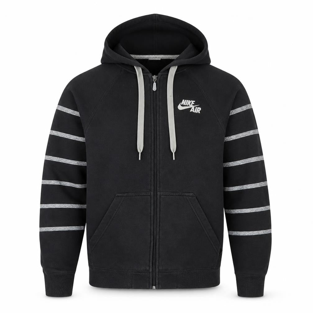 Nike Air Men's Black Full Zip Hoodie Size S Lined Fleece Sportswear