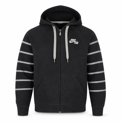 Nike Air Men's Black Full Zip Hoodie Size S Lined Fleece Sportswear