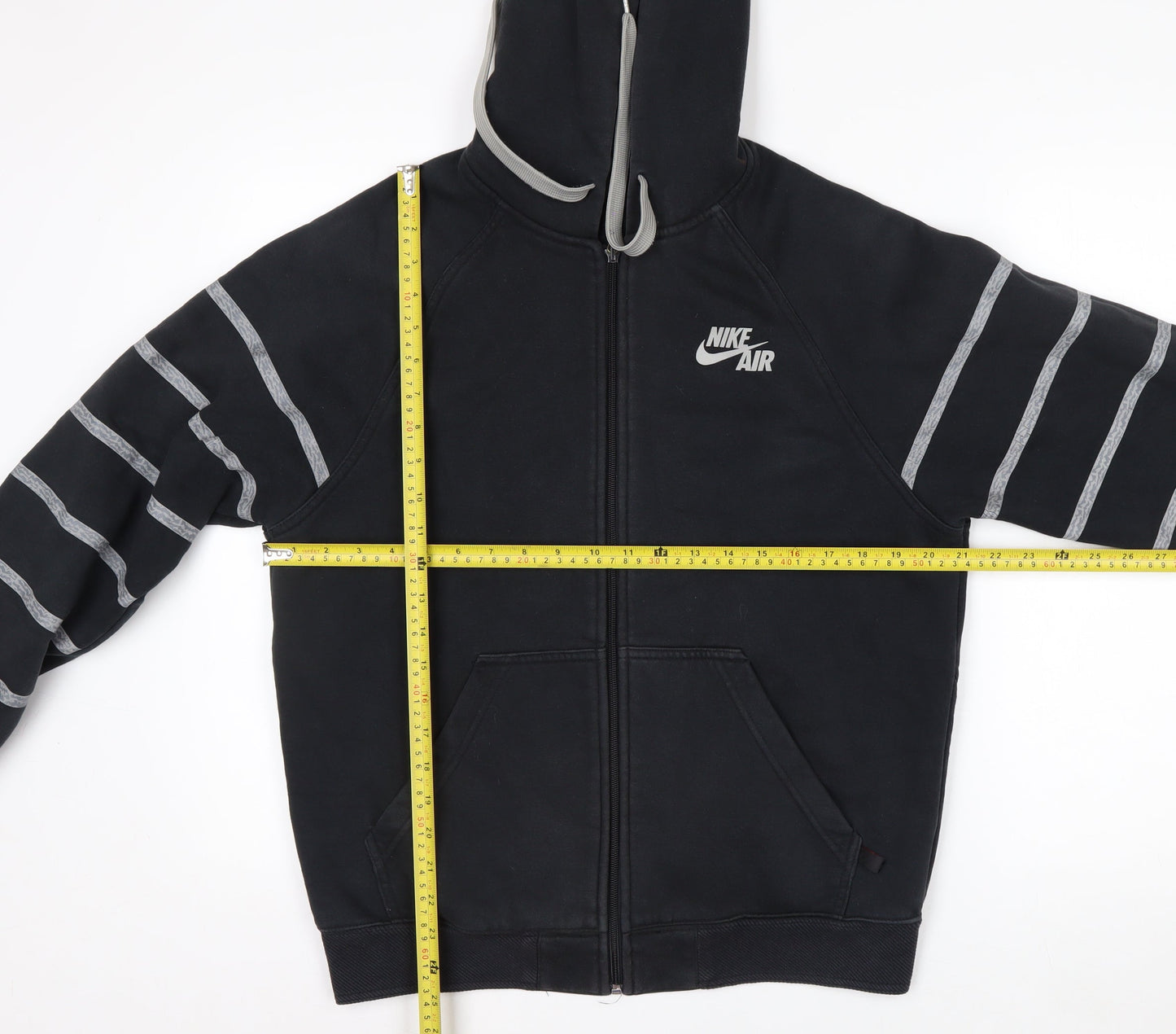 Nike Air Men's Black Full Zip Hoodie Size S Lined Fleece Sportswear