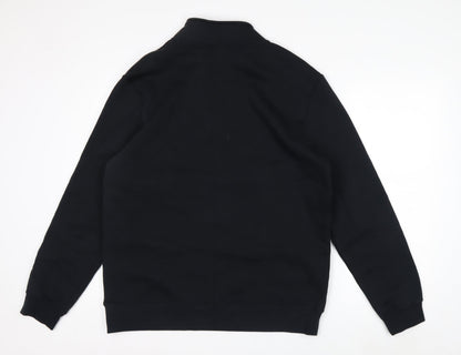 Nike Men's Black 1/2 Zip High Neck Sweatshirt Size L Regular Fit