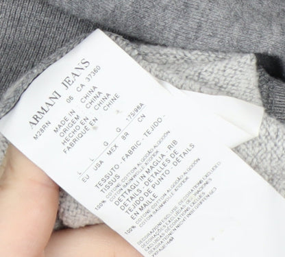 Armani Jeans Men's Grey Crew Neck Pullover Sweatshirt L