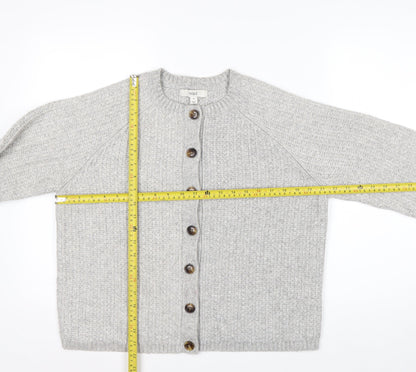 Marks and Spencer Womens Grey Chunky Knit Cardigan Size M
