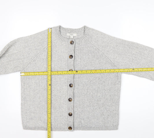 Marks and Spencer Womens Grey Chunky Knit Cardigan Size M