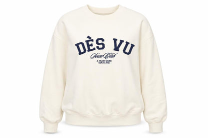 Dès Vu Women's Beige Pullover Sweatshirt XS Cotton Blend